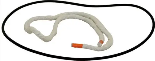 Dichtungsset bestehend aus einem weißen und einem schwarzen Dichtungsring, geeignet für Wärmetauscher von Wolf.